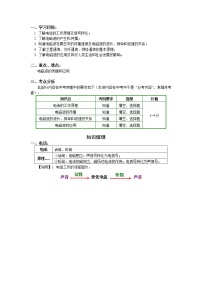 2020中考人教版物理 专题复习 教案：信息的传递(1)