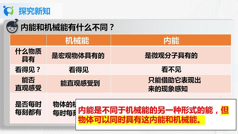 人教版九上物理13.2内能 课件PPT+教案+练习07