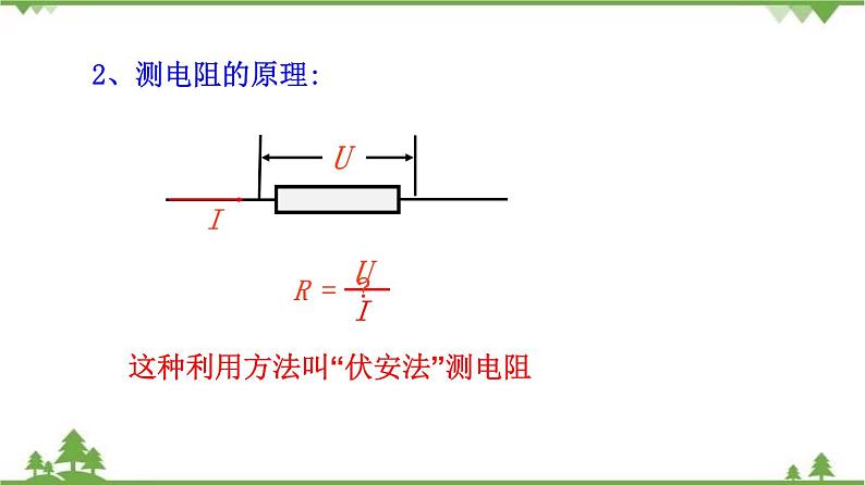 5.2测量电阻——欧姆定律应用之一（课件）-九年级物理上册  同步教学课件（教科版）第4页