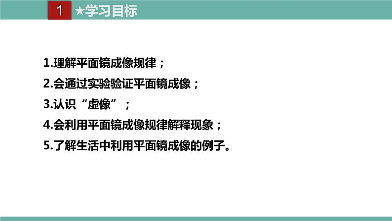 2021-2022学年人教版八年级物理上册精品课件课时4.3  平面镜成像（含内嵌式素材）第2页