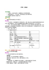 初中人教版9.1 压强教案设计