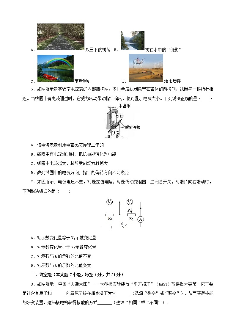 广东省中山市2021年中考物理押题卷（原卷版）第2页