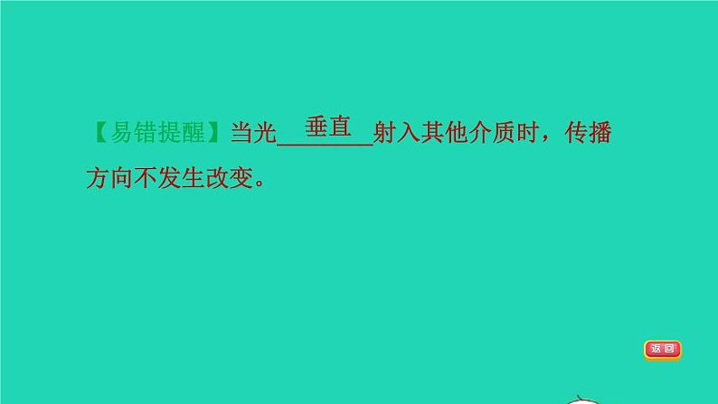 福建省2021年中考物理一轮复习第4课时光的折射光的色散基础知识梳理课件05