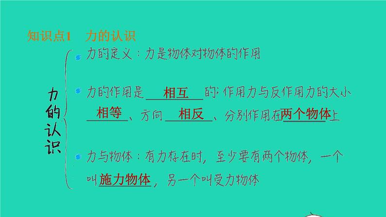 福建省2021年中考物理一轮复习第8课时熟悉而陌生的力基础知识梳理课件第4页