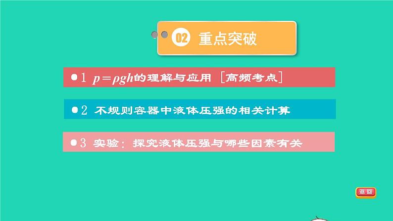 福建省2021年中考物理一轮复习第11课时液体的压强基础知识梳理课件08