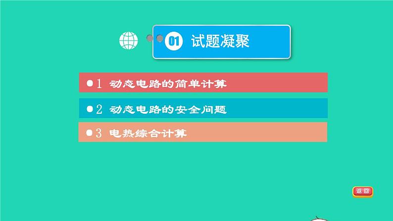 福建省2021年中考物理一轮复习第34课时内容综合专题：电学计算基础知识梳理课件第3页