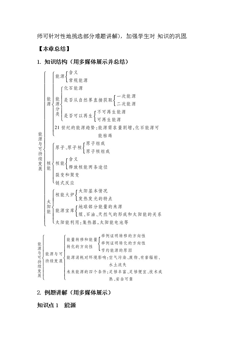人教版九下物理 第二十二章 章节复习 课件+教案02