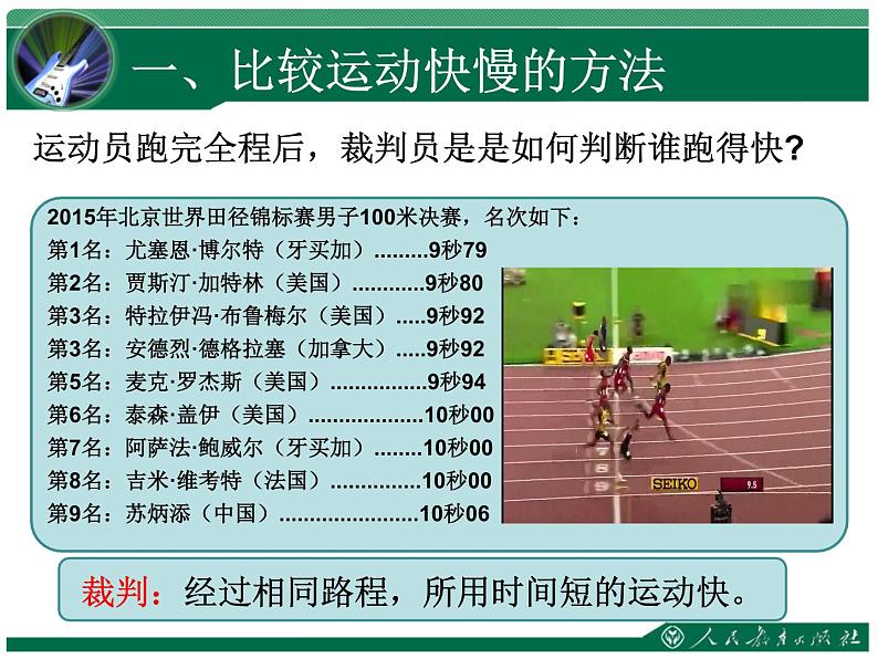 1.3 运动的快慢课件PPT07