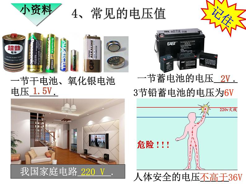 沪科版九年级物理全一册教学课件：14.5 测量电压06