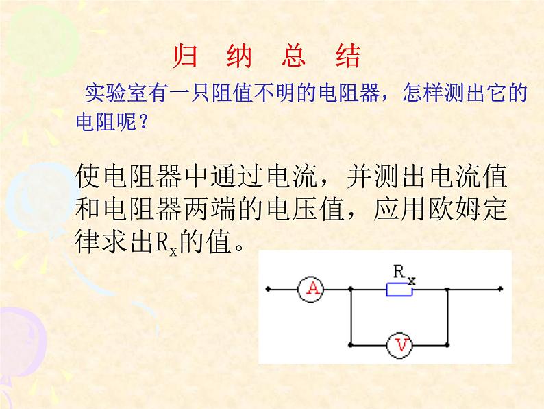 沪科版九年级物理全一册教学课件：15.3 “伏安法”测电阻 （共21张PPT）第7页