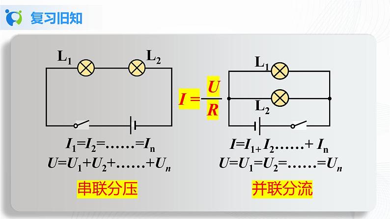 人教版九上物理17.4欧姆定律在串、并联电路中的应用 课件PPT+教案+练习03