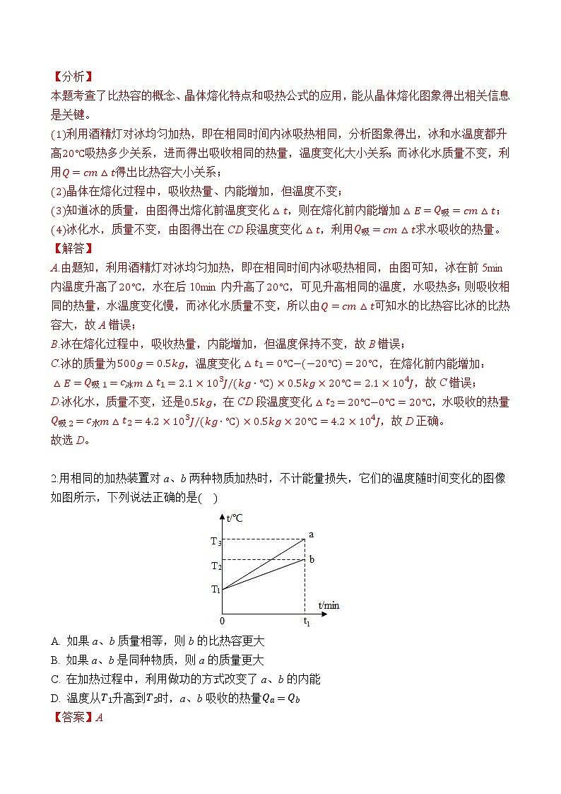 专题02 涉及热学的图表分析与计算（解析版）第3页