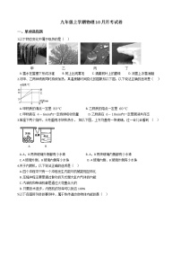 2020-2021年安徽省芜湖市九年级上学期物理10月月考试卷附答案