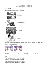 2020-2021年安徽省合肥市九年级上学期物理9月月考试卷附答案