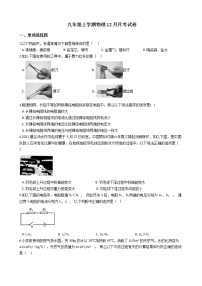 2020-2021年江苏省苏州市九年级上学期物理12月月考试卷附答案