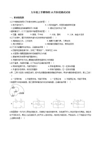 2020-2021年重庆市重点中学十校九年级上学期物理10月阶段测试试卷附答案