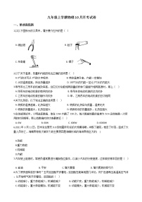 2020-2021年江苏省苏州市九年级上学期物理10月月考试卷附答案