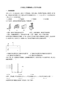 2020-2021年重庆市七校联盟八年级上学期物理12月月考试卷附答案