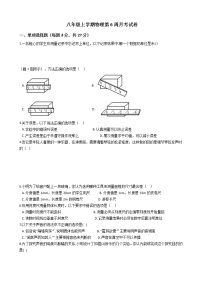 2020-2021年广东省广州九校联考八年级上学期物理第6周月考试卷附答案