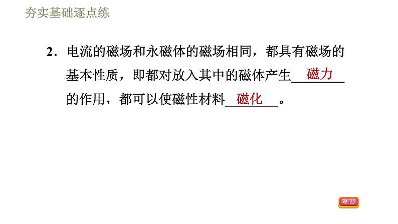 沪粤版九年级下册物理习题课件 第16章 16.2奥斯特的发现05