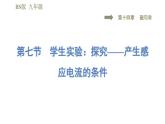北師版九年級(jí)下冊物理習(xí)題課件 第14章 14.7學(xué)生實(shí)驗(yàn)：探究——產(chǎn)生感應(yīng)電流的條件