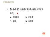 北師版九年級(jí)下冊物理習(xí)題課件 第14章 14.7學(xué)生實(shí)驗(yàn)：探究——產(chǎn)生感應(yīng)電流的條件