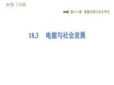 沪粤版九年级下册物理习题课件 第18章 18.3电能与社会发展