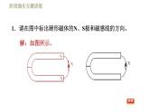 北师版九年级下册物理习题课件 第14章 阶段强化专题训练（十一）     专训1    电磁作图