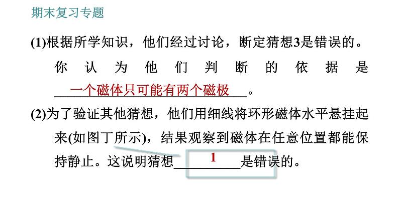 沪粤版九年级下册物理习题课件 期末复习专题 专题1　实验专题07