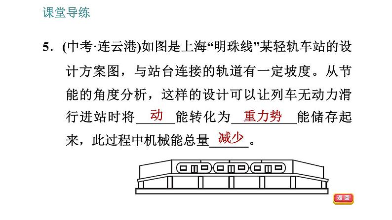 人教版八年级下册物理课件 第11章 11.4  机械能及其转化第8页