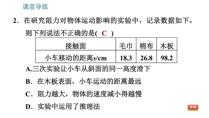 人教版八年级下册物理 第8章 习题课件05