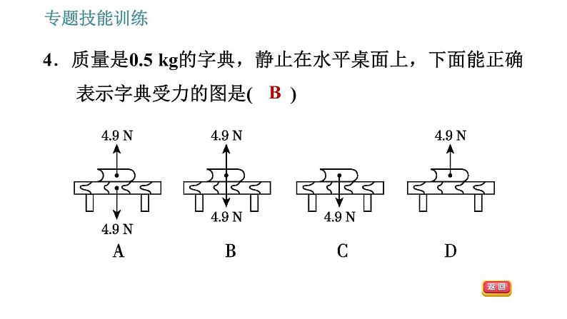 沪粤版八年级下册物理课件 第6章 专训（一）  三种力及力的示意图第7页