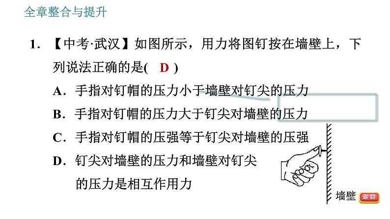 沪科版八年级下册物理课件 第8章 全章整合与提升0第3页