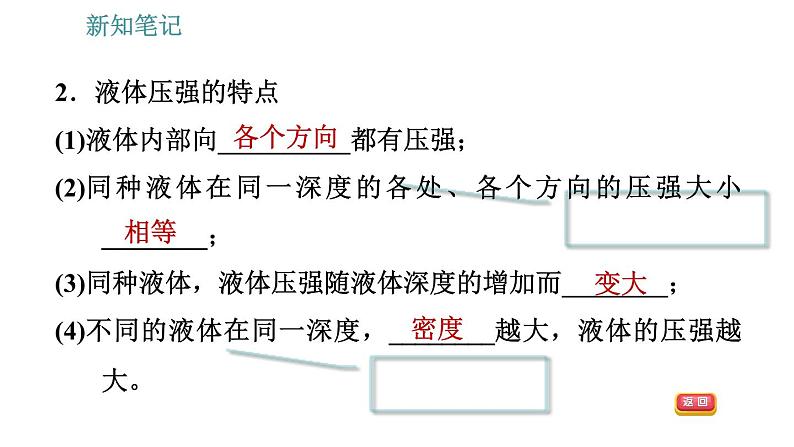 沪科版八年级下册物理课件 第8章 8.2.1   液体的压强0第5页