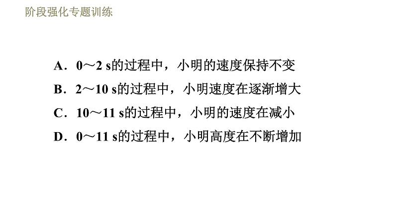 苏科版八年级下册物理课件 第9章 阶段强化专题训练（七）  专训2  探究力与运动的关系04