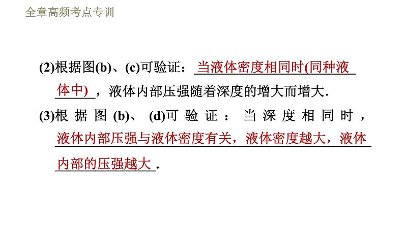 苏科版八年级下册物理课件 第10章 全章高频考点专训  专训3  实验探究专题08