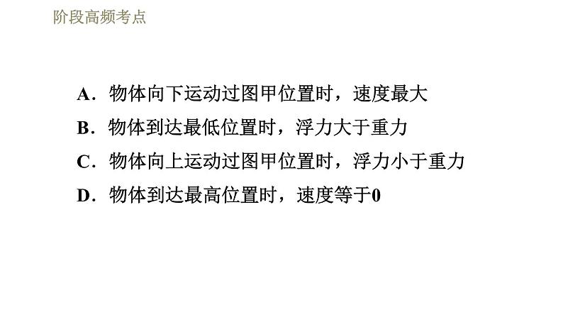 人教版八年级下册物理课件 第10章 阶段高频考点  专训1  浮沉状态分析第4页