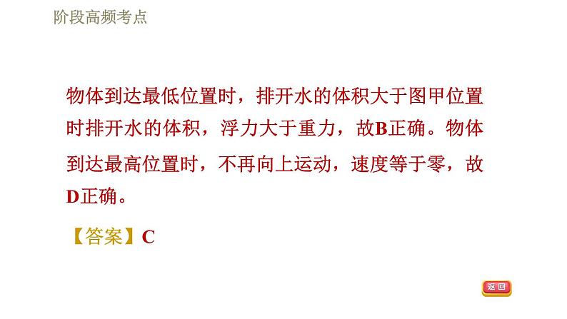 人教版八年级下册物理课件 第10章 阶段高频考点  专训1  浮沉状态分析第6页