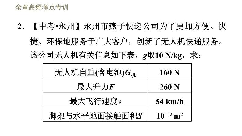 鲁科版八年级下册物理课件 第7章 全章高频考点专训  专训2  压强的综合计算06