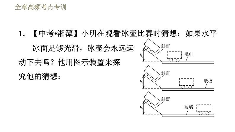 鲁科版八年级下册物理课件 第6章 全章高频考点专训  专训2  探究力的规律03