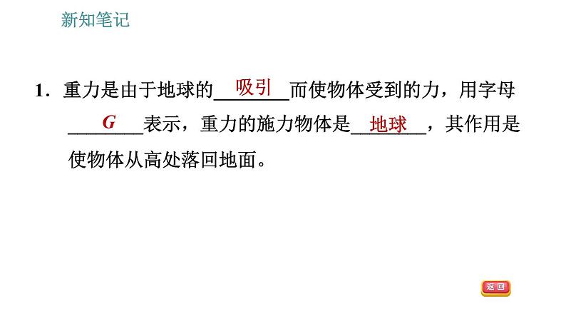 沪科版八年级上册物理习题课件 第6章 6.4 来自地球的力05