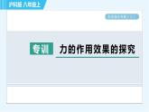 滬科版八年級上冊物理習(xí)題課件 第6章 階段強化專題（六）專訓(xùn) 力的作用效果的探究