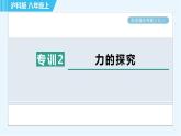 沪科版八年级上册物理习题课件 第6章 阶段强化专题（七）专训2 力的探究