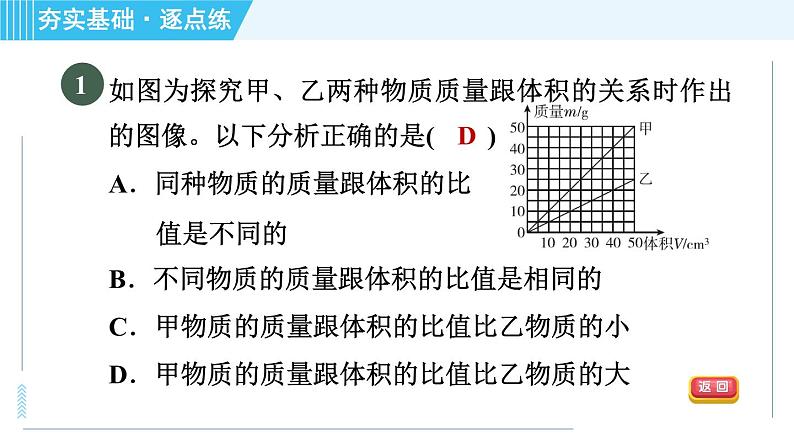 沪科版八年级上册物理习题课件 第5章 5.3科学探究：物质的密度第4页