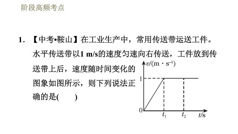 人教版八年级下册物理课件 第8章 阶段高频考点  专训2  摩擦力的分析与计算第3页