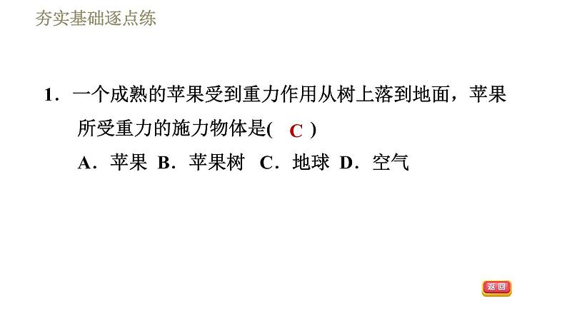 人教版八年级下册物理 第7章 习题课件04