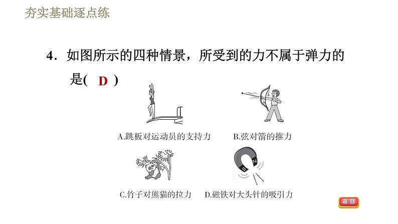 人教版八年级下册物理 第7章 习题课件08