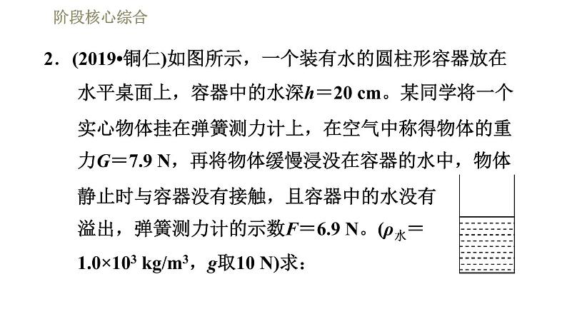 人教版八年级下册物理 第10章 习题课件04