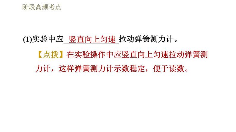 人教版八年级下册物理课件 第12章 阶段高频考点  专训  机械效率的测量第4页