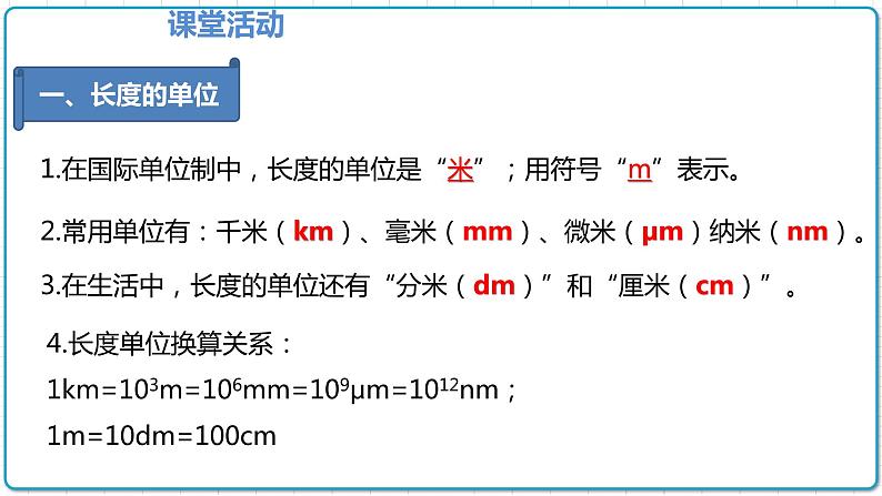 2021年初中物理人教版八年级上册 第一章 1.1 长度和时间的测量 课件第5页